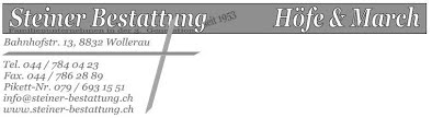 Steiner Bestattung March & Höfe