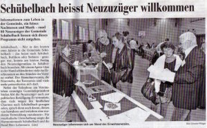 Pressebericht Neuzuzügerabend 2011